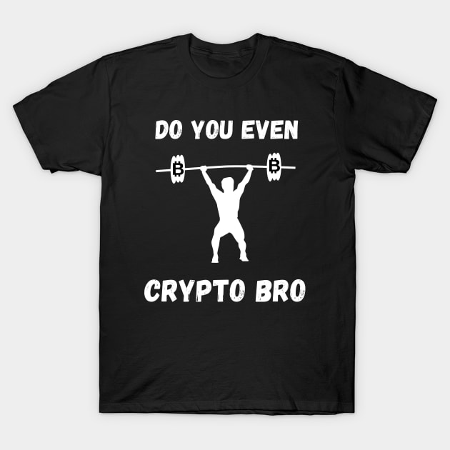 Bitcoin Coin Miner Weightlifting shirt T-Shirt by BalmyBell